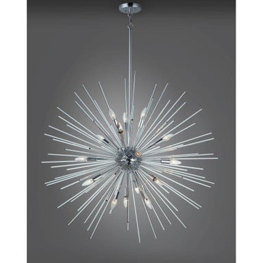 Maxim Lighting 28666CLPC Polaris 16 Light Polished Chrome Sputnik Pendant - lifestyle room view