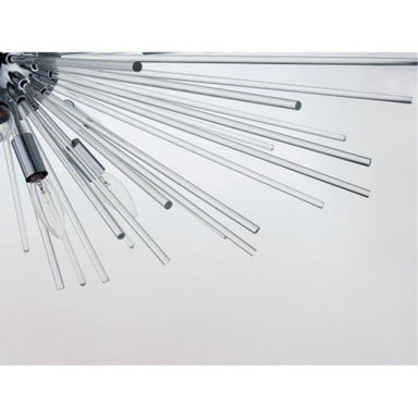 Maxim Lighting 28668CLPC Polaris Pendant Clear Glass Rod Detail