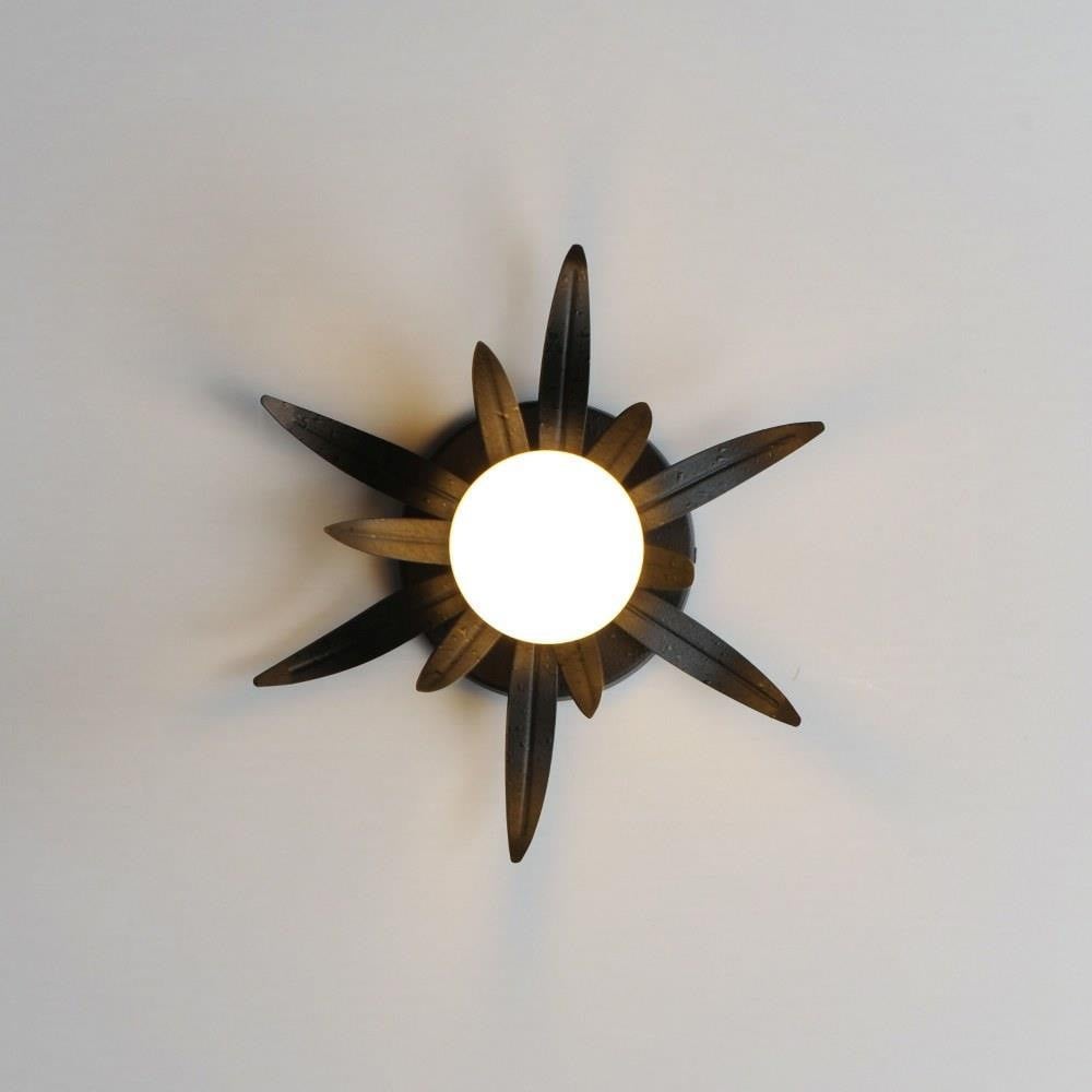 Maxim Lighting 2880GL Paloma 1 Light Gold Leaf Wall Sconce - Illuminated View