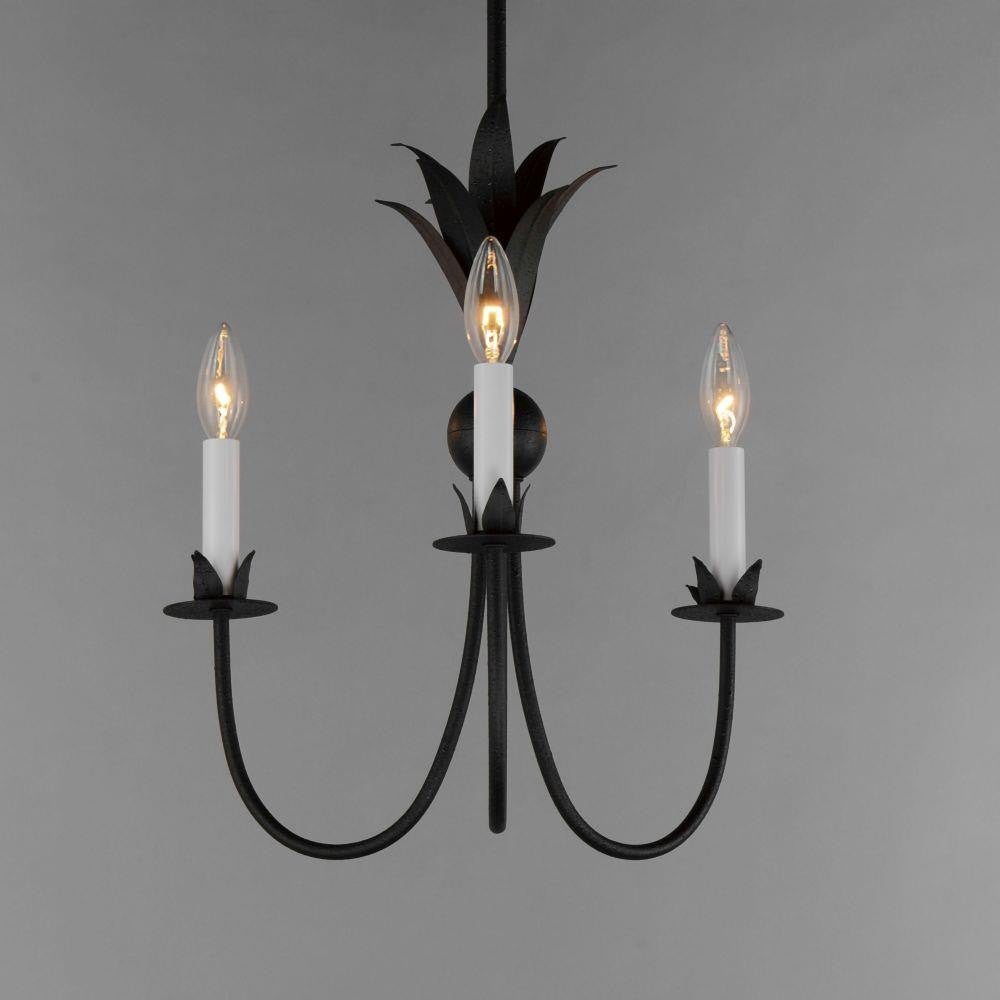 Maxim Lighting 2883AR Paloma Anthracite Pendant Illuminated View