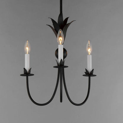 Maxim Lighting 2883AR Paloma Anthracite Pendant Illuminated View
