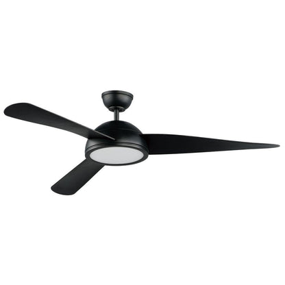 Maxim Lighting 88801BK Cupola 3 Blade 52 Inch Black Ceiling Fan with Light Kit