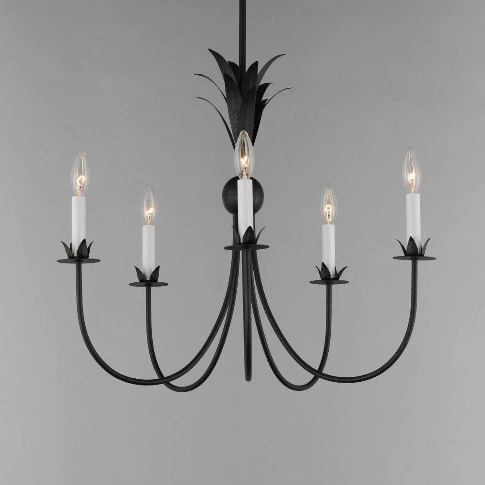 Maxim Lighting 2885AR Paloma Anthracite Chandelier - Close-Up Arm Detail