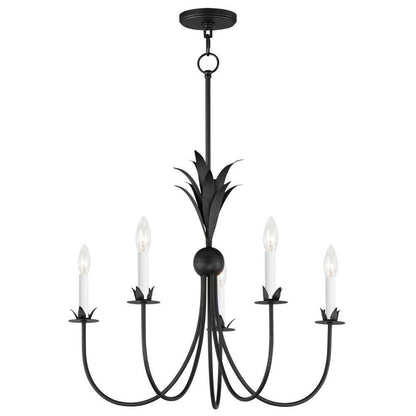 Maxim Lighting 2885AR Paloma 5 Light 26 Inch Anthracite Chandelier Ceiling Light