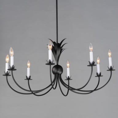 Maxim Lighting 2888AR Paloma 8 Light Anthracite Chandelier Angle View