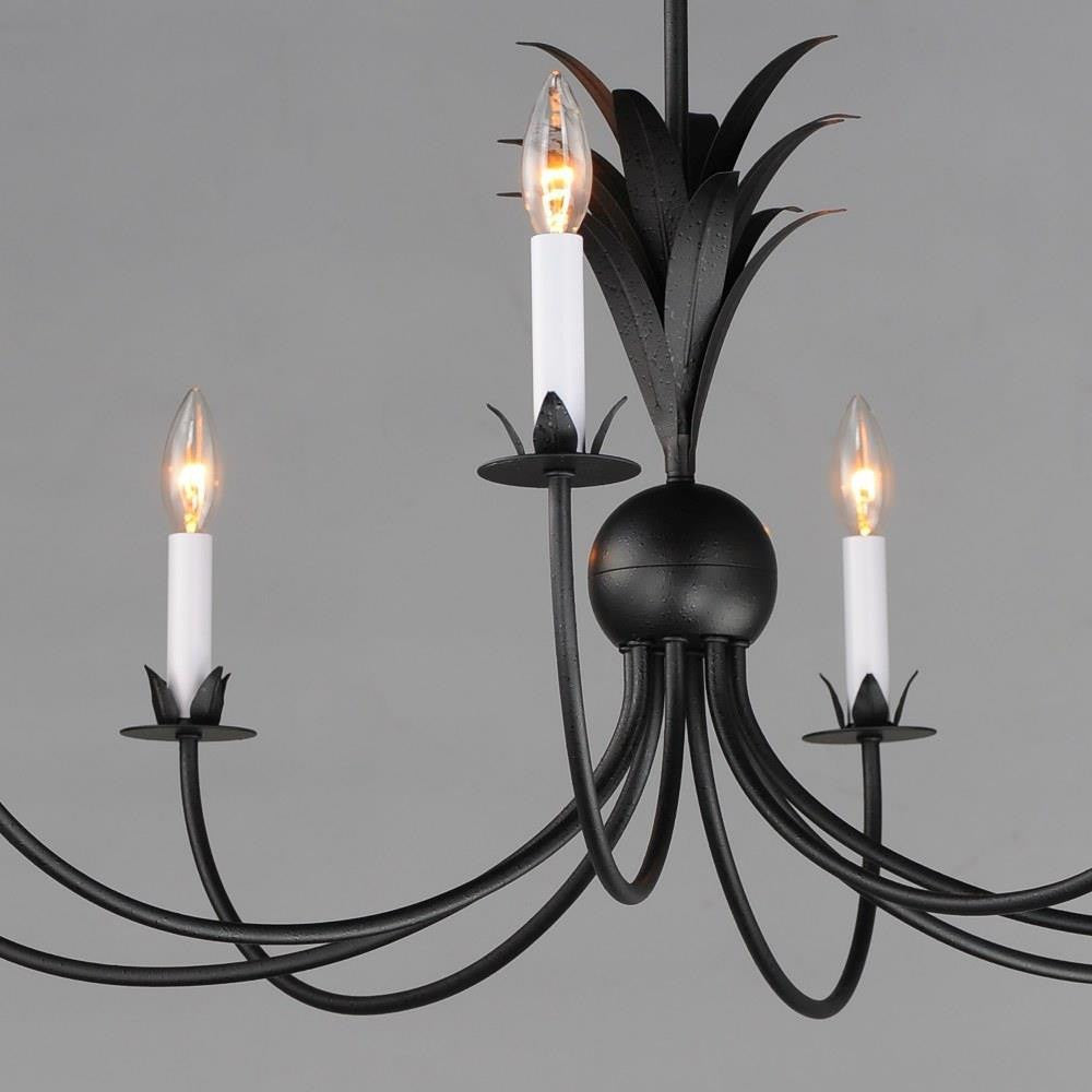Maxim Lighting 2888AR Paloma Chandelier Anthracite Close-Up Detail