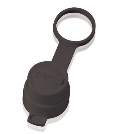 Leviton 28W-B Cap for Locking Plug, 30 Amp, Wetguard IP66 - BLACK