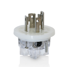 Leviton 28W75-IN 30A, 250 Volt, NEMA L15-30P, 3P, 4W, Replacement Interior for Locking Plug, For use w/ Wetguard device only