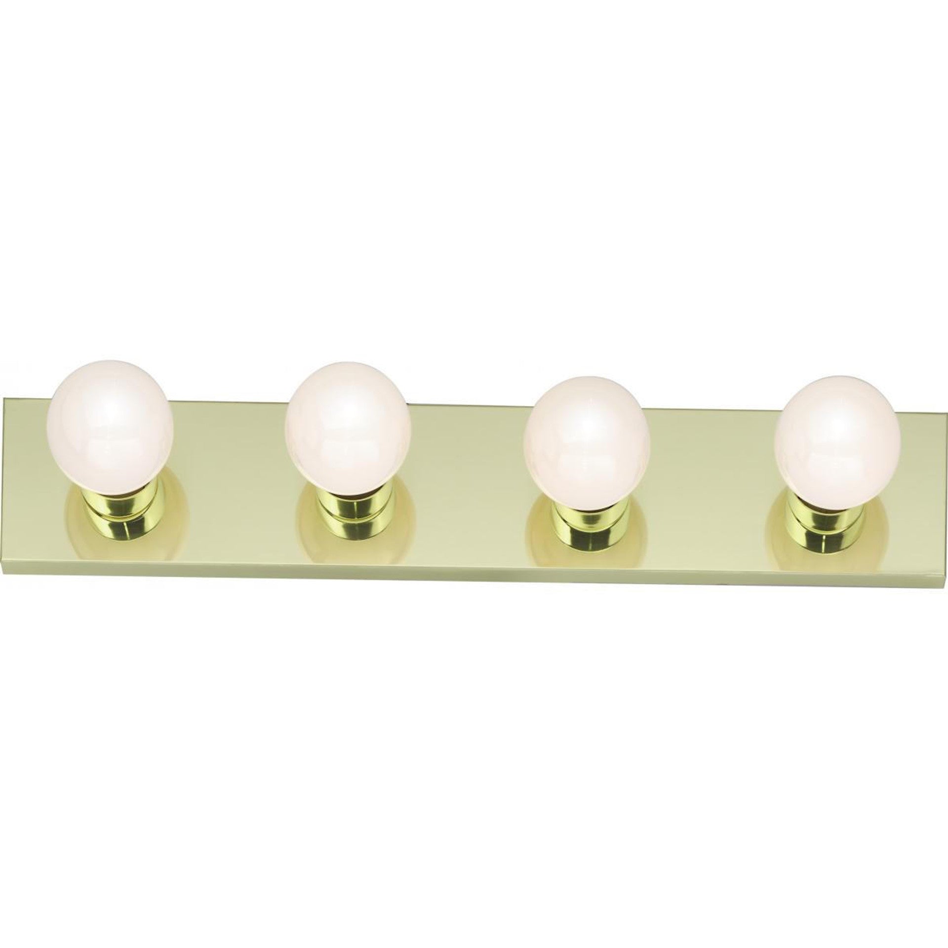 Nuvo SF77-189 4 Light 24" Vanity Strip light Fixture, Polished Brass Finish