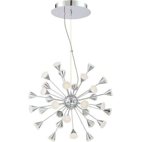 Eurofase Lighting 29027-019 Esplo LED 25 inch Chrome Chandelier Ceiling Light