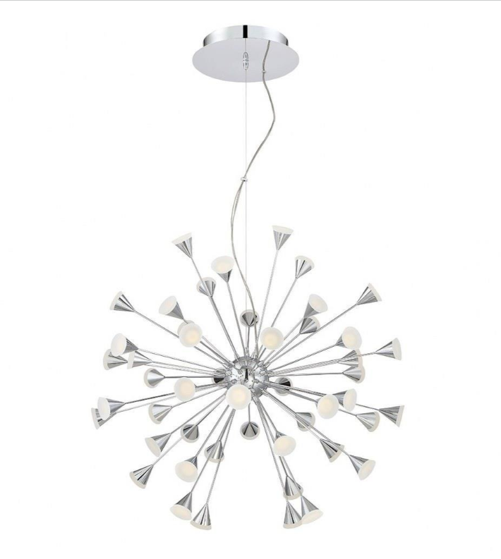 Eurofase Lighting 29029-013 Esplo LED 33 inch Chrome Chandelier Ceiling Light