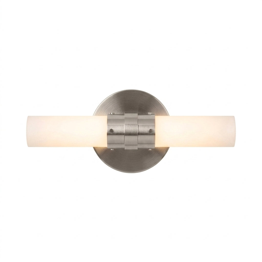 Trans Globe Lighting 2911 BN Fusion 2 light brushed nickel bath vanity wall light