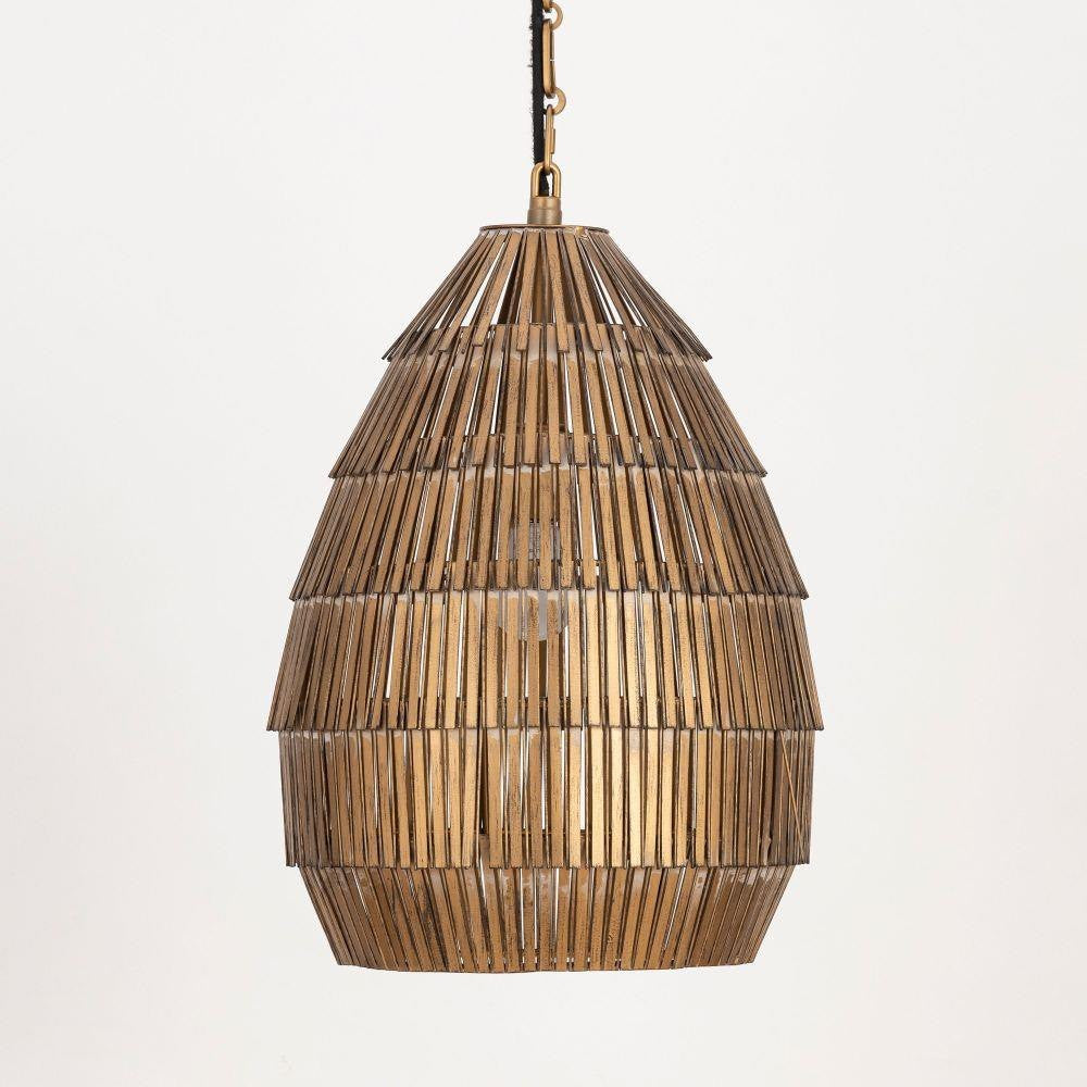 Maxim Lighting 29181AB Gilda 1 Light 18 inch Antique Brass Pendant Ceiling Light on White Background