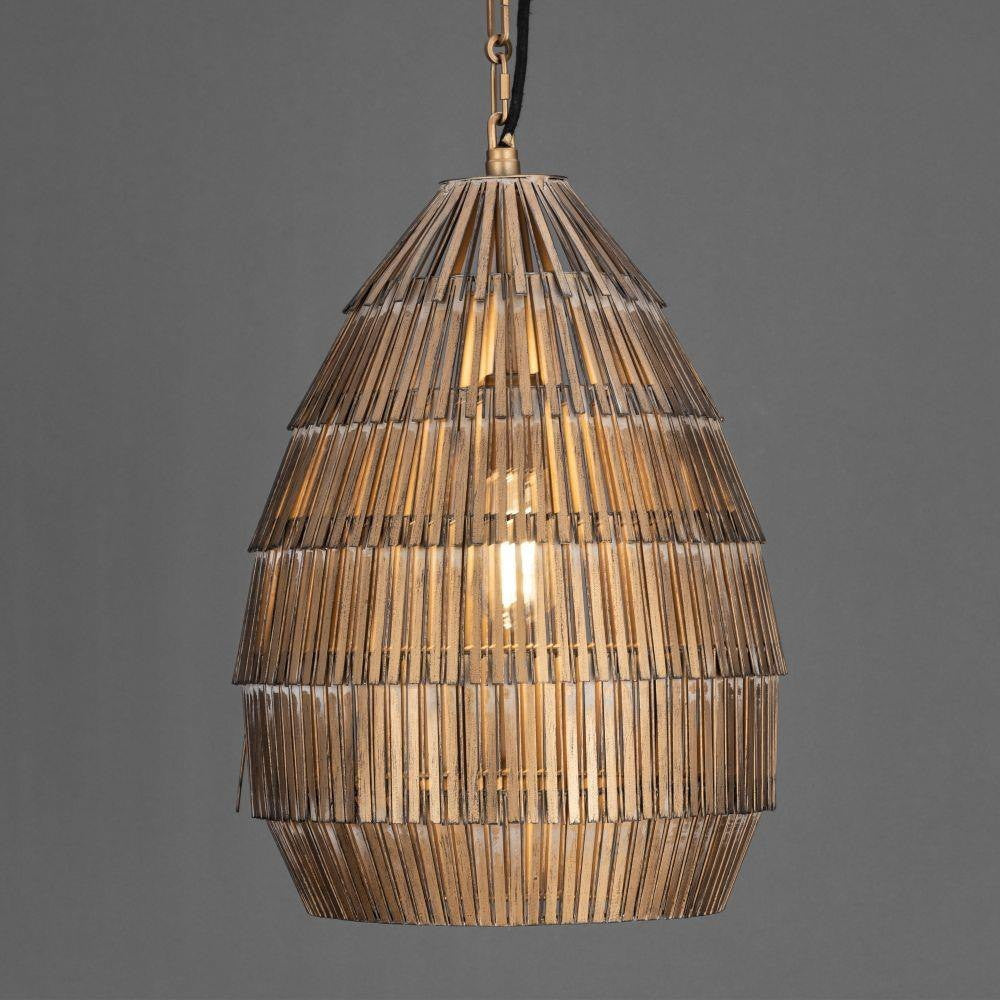 Maxim Lighting 29181AB Gilda 1 Light 18 inch Antique Brass Pendant Ceiling Light Lit on Dark Background