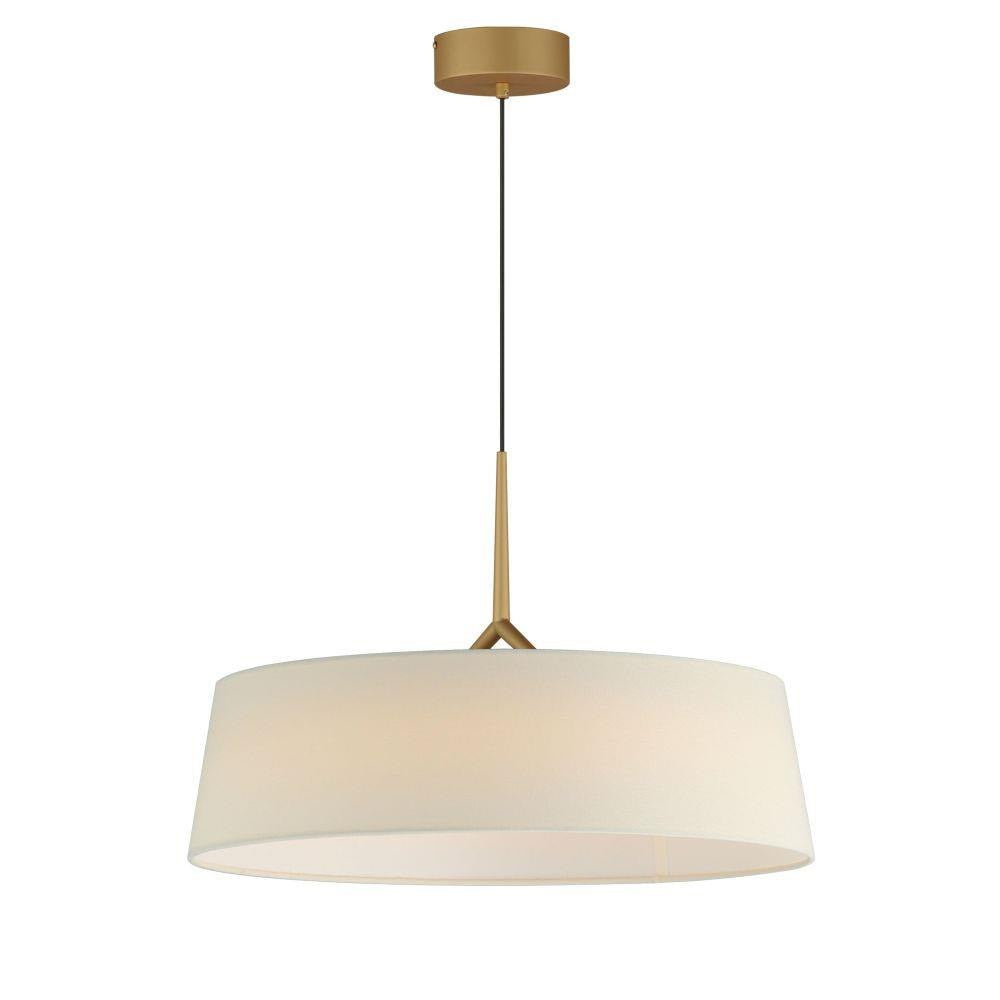 Maxim Lighting 10336OFNAB Paramount Natural Aged Brass 1 Light LED Pendant - full hanging view