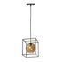 Maxim Lighting 11367MSKBKPC Fluid 1 Light 15 Inch Black/Polished Chrome Pendant Ceiling Light