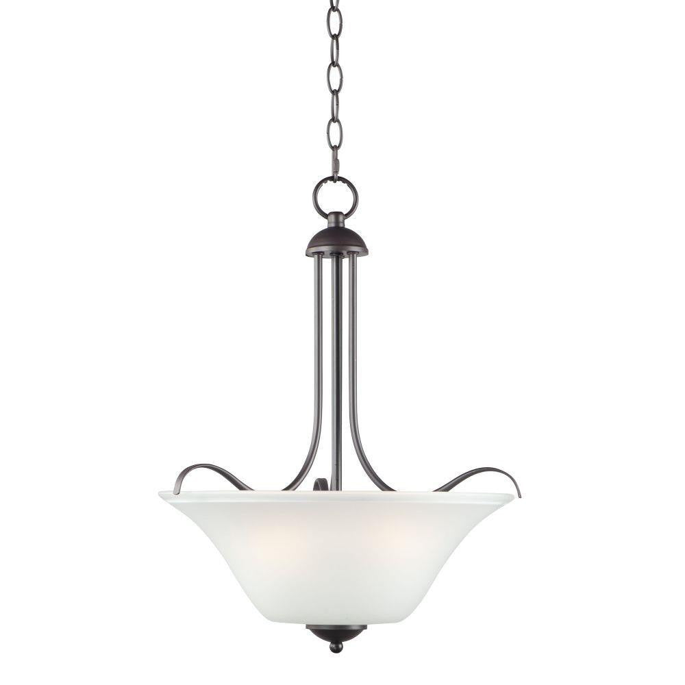 Maxim Lighting 12070FTOI Vital 3 Light Oil Rubbed Bronze Pendant Ceiling Light with Frosted Glass Shade