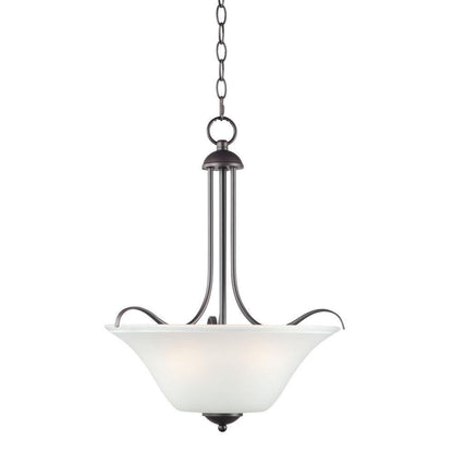 Maxim Lighting 12070FTOI Vital 3 Light Oil Rubbed Bronze Pendant Ceiling Light with Frosted Glass Shade