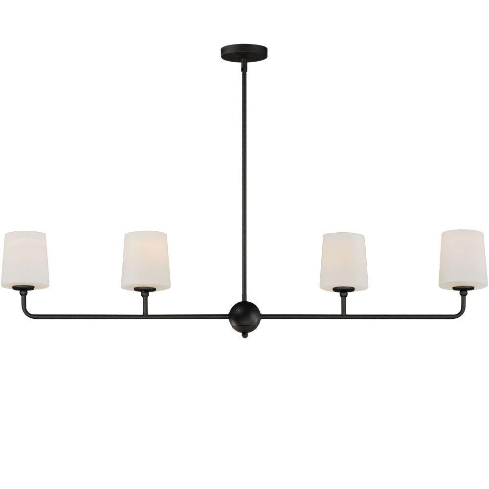 Maxim Lighting 12097SWAR Bristol 4 Light 48 inch Anthracite Linear Pendant Ceiling Light - Full View