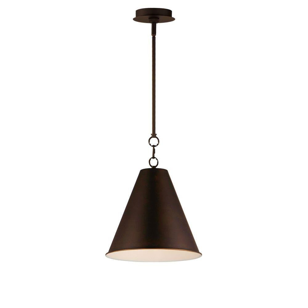 Maxim Lighting 15162CHB Veritas 1 Light 12 inch Chestnut Bronze Pendant Ceiling Light
