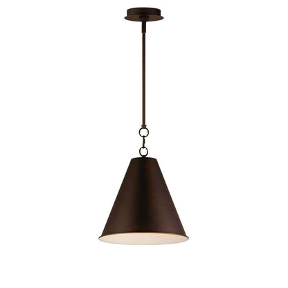 Maxim Lighting 15162CHB Veritas 1 Light 12 inch Chestnut Bronze Pendant Ceiling Light
