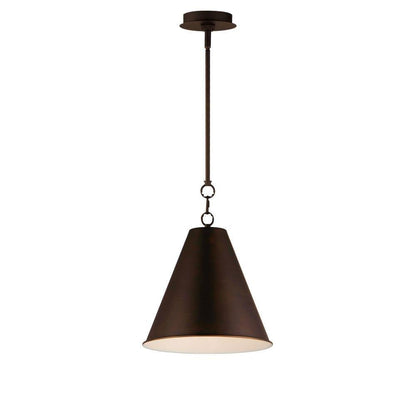 Maxim Lighting 15162HR Veritas 1 Light Heritage Brass Pendant Ceiling Light