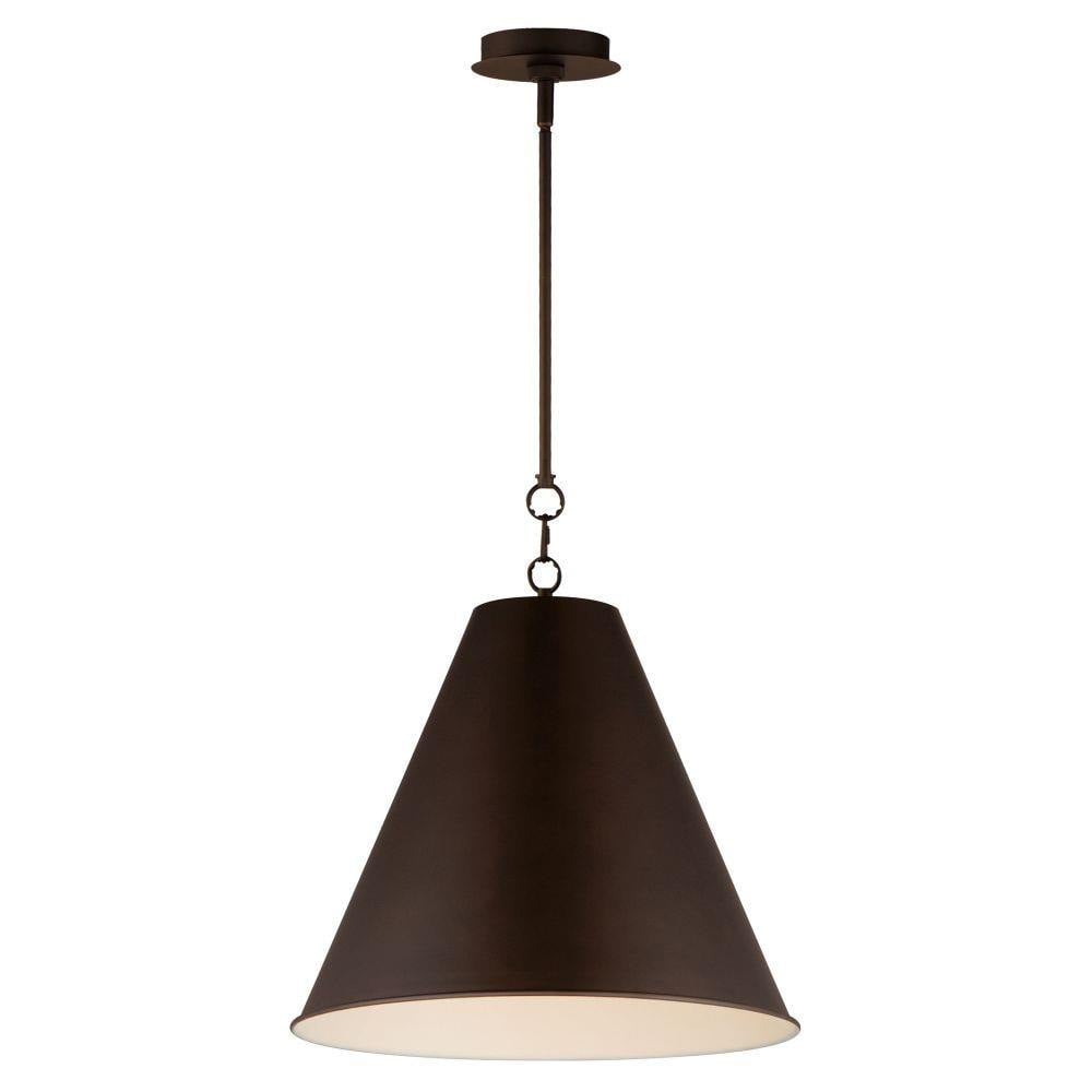 Maxim Lighting 15164SN Veritas 1 Light 18 inch Satin Nickel Pendant Ceiling Light