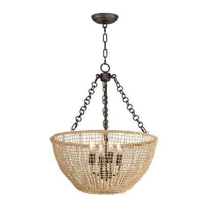 Maxim Lighting 22473NAANB Cestino 4 Light Natural Antique Bronze Pendant Ceiling Light