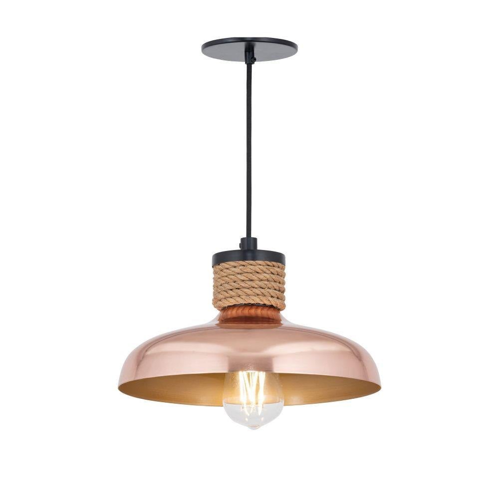 Maxim Lighting 22492JU Bingham 1 Light 9.75 inch June Bug Pendant Ceiling Light - Copper Finish Full View