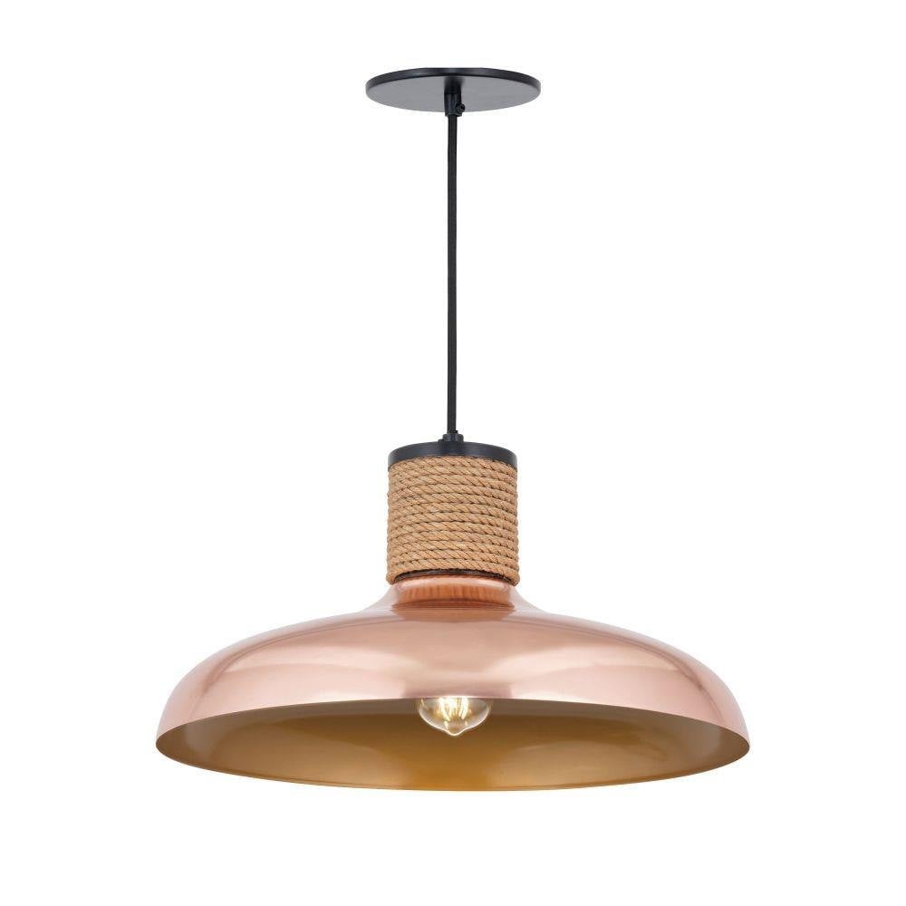 Maxim Lighting 22494CP Bingham 1 Light Copper Pendant Ceiling Light - Front View