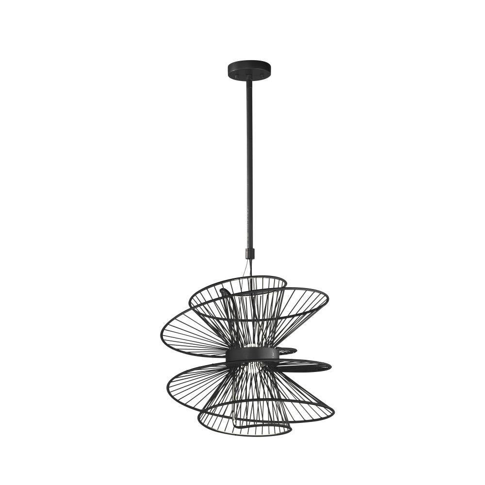 Maxim Lighting 24174BK Zeta 2 Light 22 inch Black LED Pendant Ceiling Light