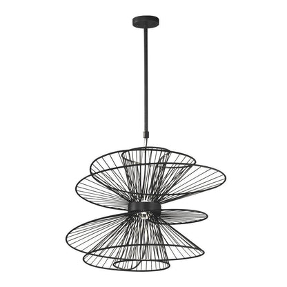 Maxim Lighting 24176BK Zeta 2 Light 28.5 Inch Black Pendant Ceiling Light