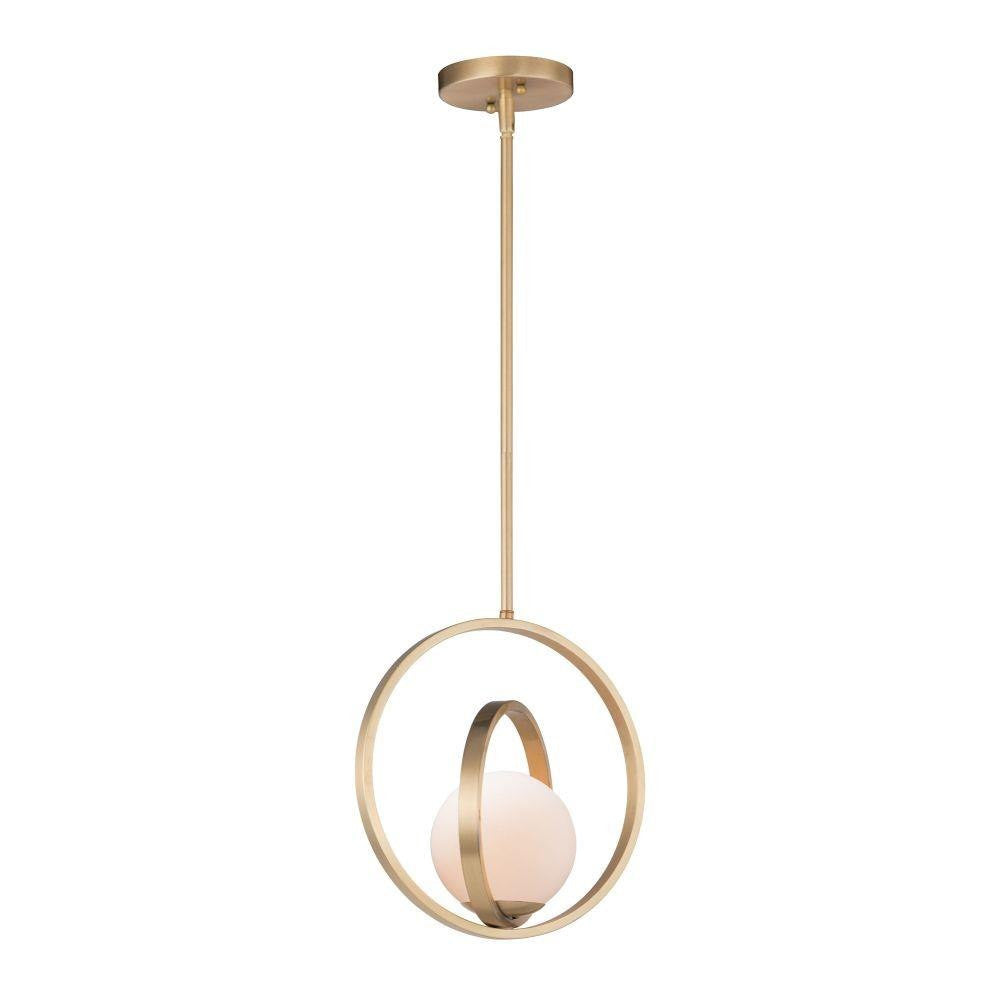 Maxim Lighting 26052SWSBR Coronet 1 Light 12 inch Satin Brass Pendant Ceiling Light