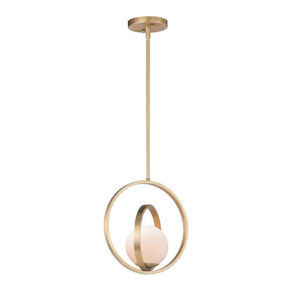 Maxim Lighting 26052SWSBR Coronet 1 Light 12 inch Satin Brass Pendant Ceiling Light
