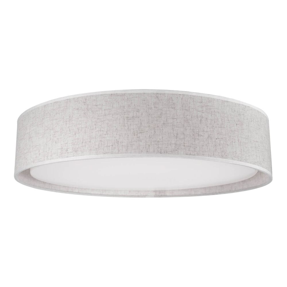 Kuzco Lighting FM7920-BE-5CCT Dalton 20 inch CCT LED Flush Mount in Beige with White Acrylic Diffuser, Multi-Color Temperature, Wattage 30W, Voltage 120V