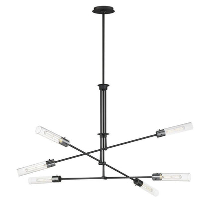 Maxim Lighting 26376CLNAB Equilibrium 6 Light 51.75 Inch Naturally Aged Brass Pendant Ceiling Light