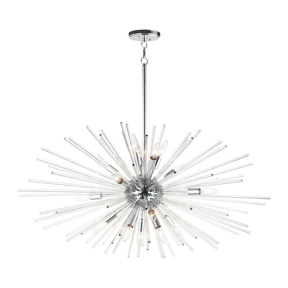 Maxim Lighting 28668CLPC Polaris 16 Light 40 Inch Polished Chrome Pendant Ceiling Light