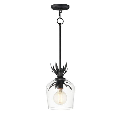 Maxim Lighting 2871GL Paloma 1 Light Gold Leaf Pendant Ceiling Light - Full View with Canopy