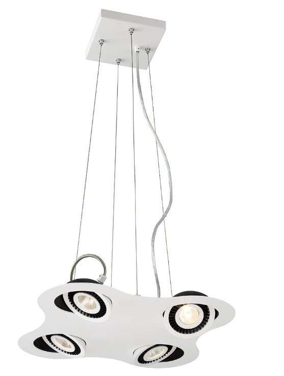 Eurofase Lighting 29485-017 Vision LED 14 inch White/Black Pendant Ceiling Light