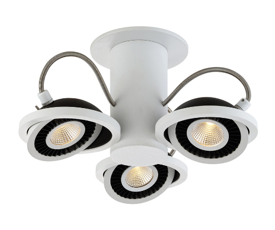Eurofase Lighting 29486-014 Vision 3 Light 120V White/Black Track Ceiling Light
