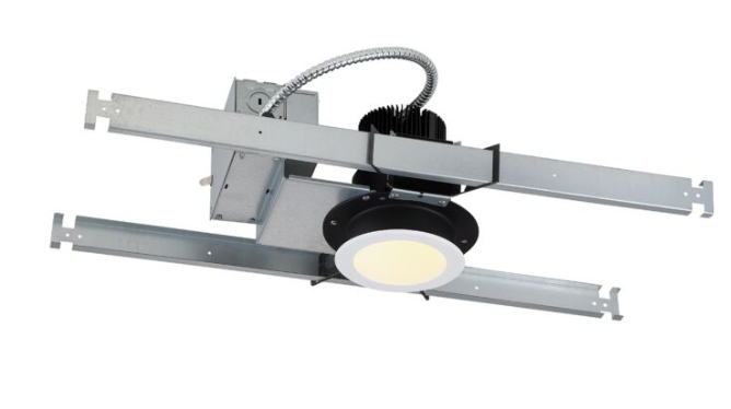Eurofase Lighting 29681-024 Non-IC New Construction Housing, Lumens 3000 lm, Color Temperature 3000K, 120V, 45W, White / Chrome Finish