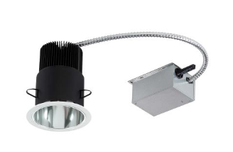 Eurofase Lighting 29682-028 Non-IC LED Recessed Remodel Housing Kit, White / Chrome Finish