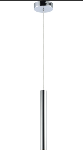 ET2 Contemporary Lighting E10011-PC Flute LED 2.5 inch Mini Pendant Ceiling Light, Color Temperature 3000K, 490 Lumens, Voltage 120V, Polished Chrome Finish