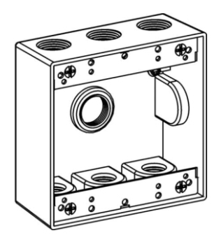 Orbit 2B50-7 WEATHER-PROOF GRAY 2G OUTLET BOX