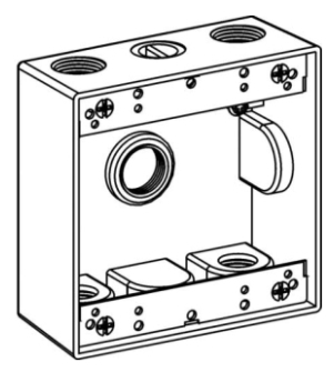 Orbit 2B75-5 WEATHER-PROOF GRAY 2G OUTLET BOX