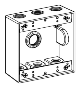 Orbit 2B75-7 WEATHER-PROOF GRAY 2G OUTLET BOX