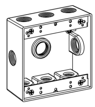Orbit 2B75-9 WEATHER-PROOF GRAY 2G OUTLET BOX
