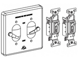 ORBIT 2CA-SW15-BR 2-G Aluminum Weather-Proof Lever Switch Cover W/TS15 Device Mount, Bronze Finish