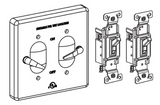 ORBIT 2CA-SW15 2-G Aluminum Weather-proof Lever Switch Cover W/TS15 Device Mount, Gray Finish