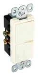 Orbit 2DS15-I 15A DOUBLE COMBO DECORA SWITCH IVORY Finish